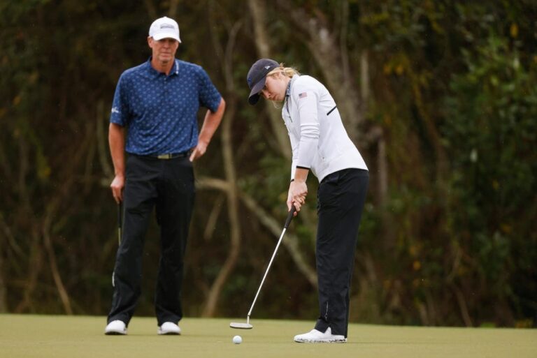Watch: Steve Stricker's daughter Izzi roasts her dad over his golf fashion sense