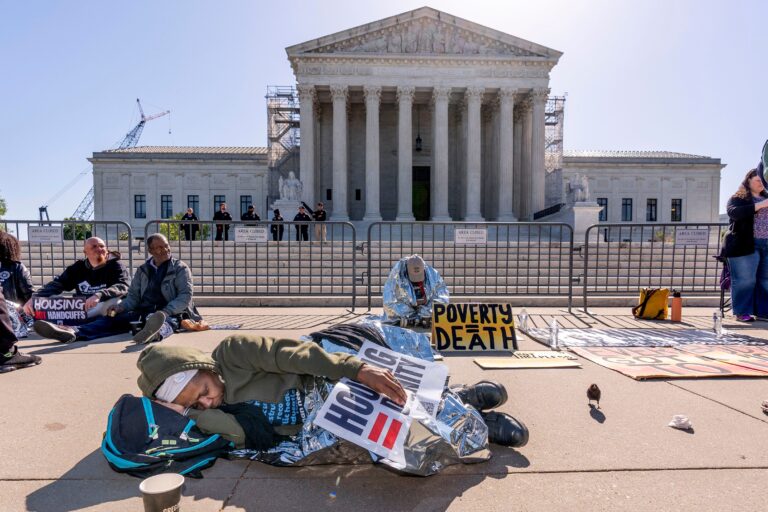 With homelessness on the rise, the Supreme Court weighs bans on sleeping outdoors