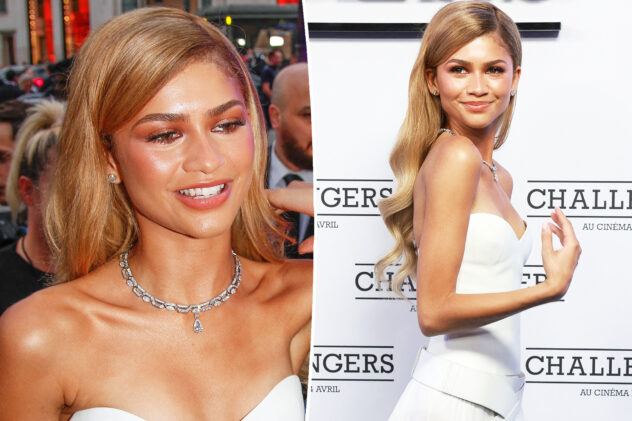 Zendaya rocks long blond hair at ‘Challengers’ premiere in Paris