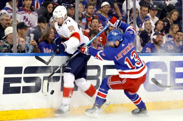 Alexis Lafreniere, second line step up again in all facets of Game 2