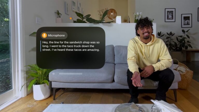 Apple Vision Pro Is Getting Systemwide Live Captions For People & Apps