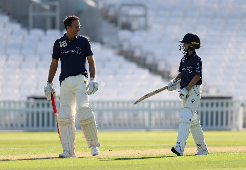 Archie Vaughan, son of Michael, signs first professional deal with Somerset