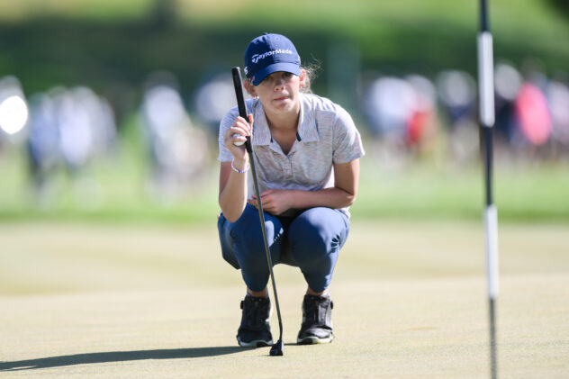 Asterisk Talley, 15, having the time of her life contending at U.S. Women's Open