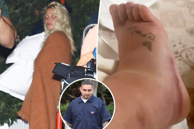 Britney Spears shares new video of ‘really swollen’ foot after hotel drama with Paul Soliz