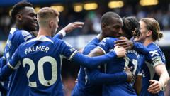 Chelsea thrash West Ham to stay on track for Europe