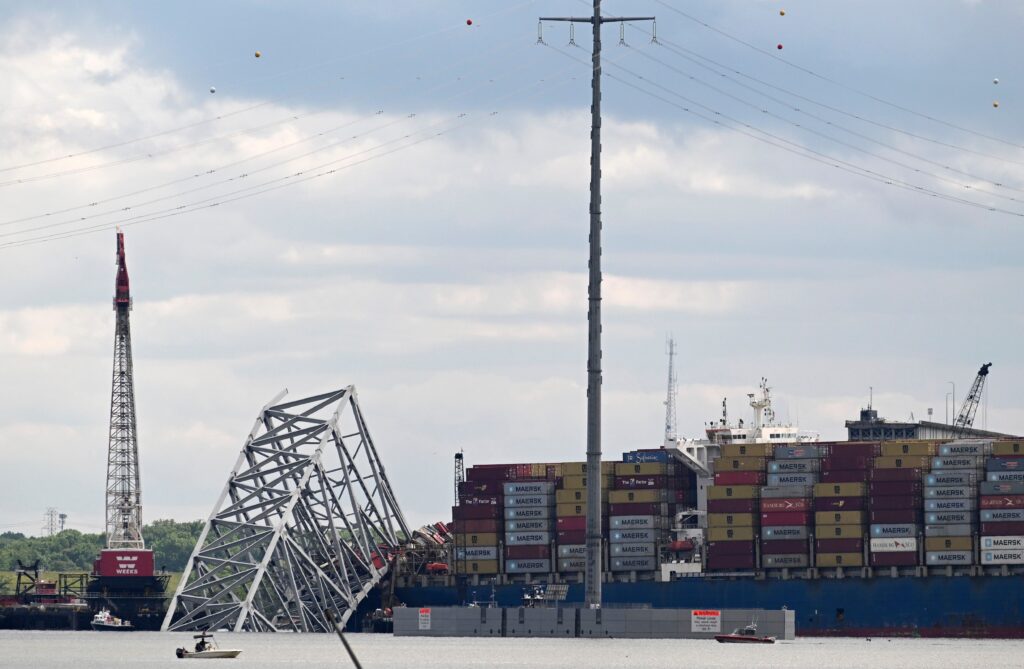 Controlled demolition at Baltimore bridge collapse site postponed due to weather