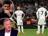 Furious Arsenal fan Piers Morgan brands Tottenham as a 'pathetic bunch of losers' and 'useless muppets', as Gunners supporters rage at fierce rivals for failing to take points off Man City