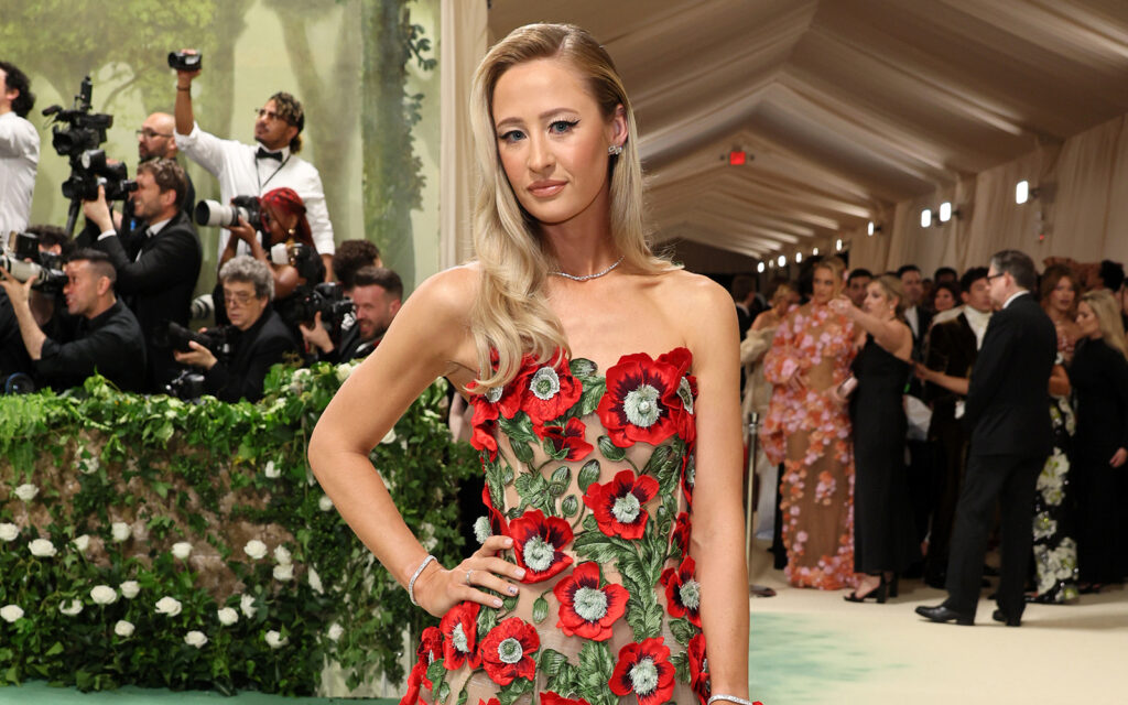Glamorous Nelly Korda lights up the red carpet at the Met Gala in New York City