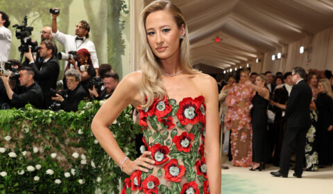 Glamorous Nelly Korda lights up the red carpet at the Met Gala in New York City