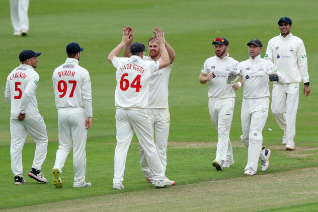Harris, Hamza share eight wickets to limit Sussex