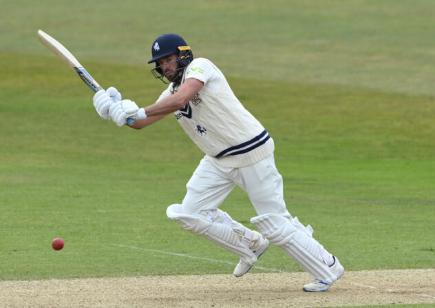 Jack Leaning's towering innings sets Kent up for high-scoring draw at Canterbury