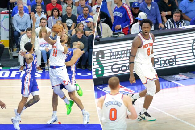 Jalen Brunson, Knicks close out thrilling Game 6 to clinch series over 76ers