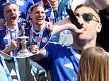 Jamie Vardy's x-rated rant is picked up by microphone as Leicester celebrating winning the Championship title with bus parade