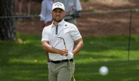 Jason Day's outfit nearly outshines Xander Schauffele's play as weather delays 2024 Wells Fargo Championship on Friday
