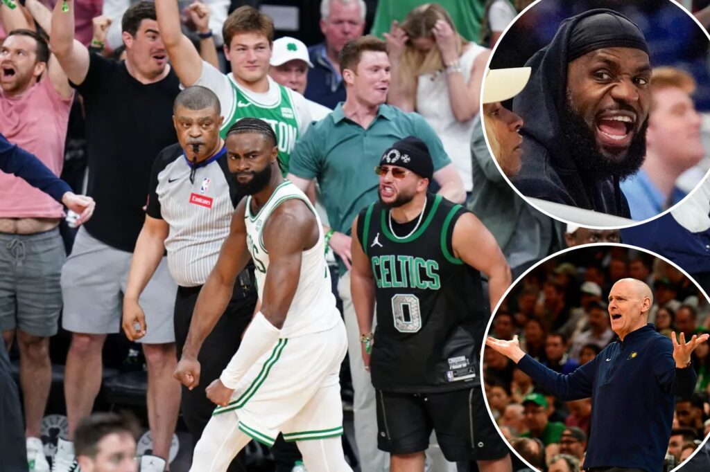 LeBron James shades Pacers for controversial Game 1 decision