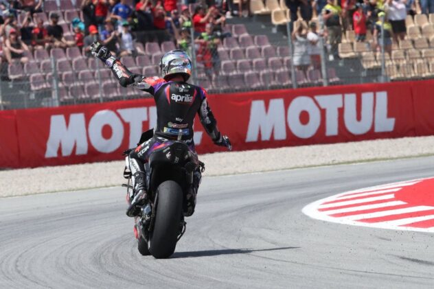 MotoGP Catalan GP: Espargaro wins sprint after Bagnaia crashes from lead