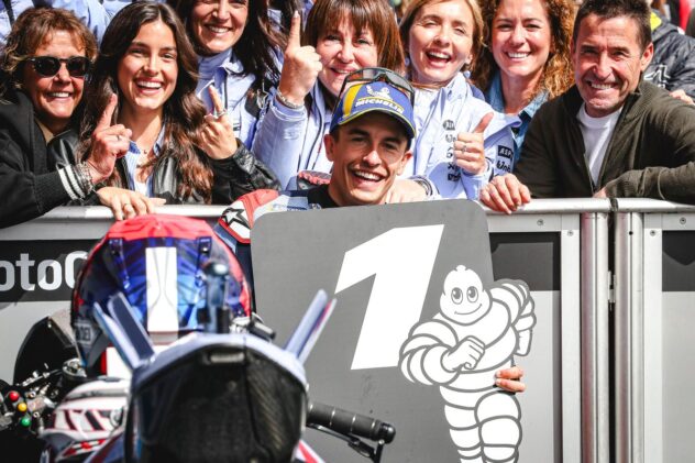 MotoGP Spanish GP: Marc Marquez grabs first Ducati pole in damp qualifying