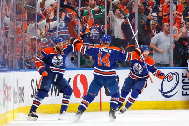 Oilers storm past Stars after slow start to even series at two wins apiece
