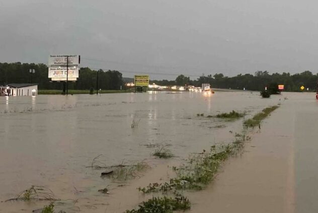 Parts of East Texas are under water and roads are impassable as rain dumps across the region
