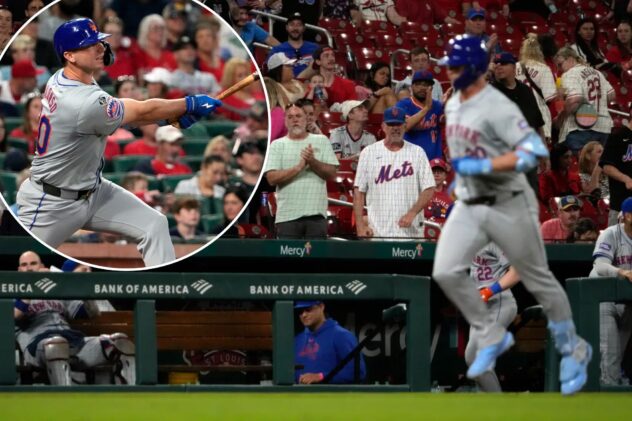 Pete Alonso finally busts out of slump as Mets storm past Cardinals