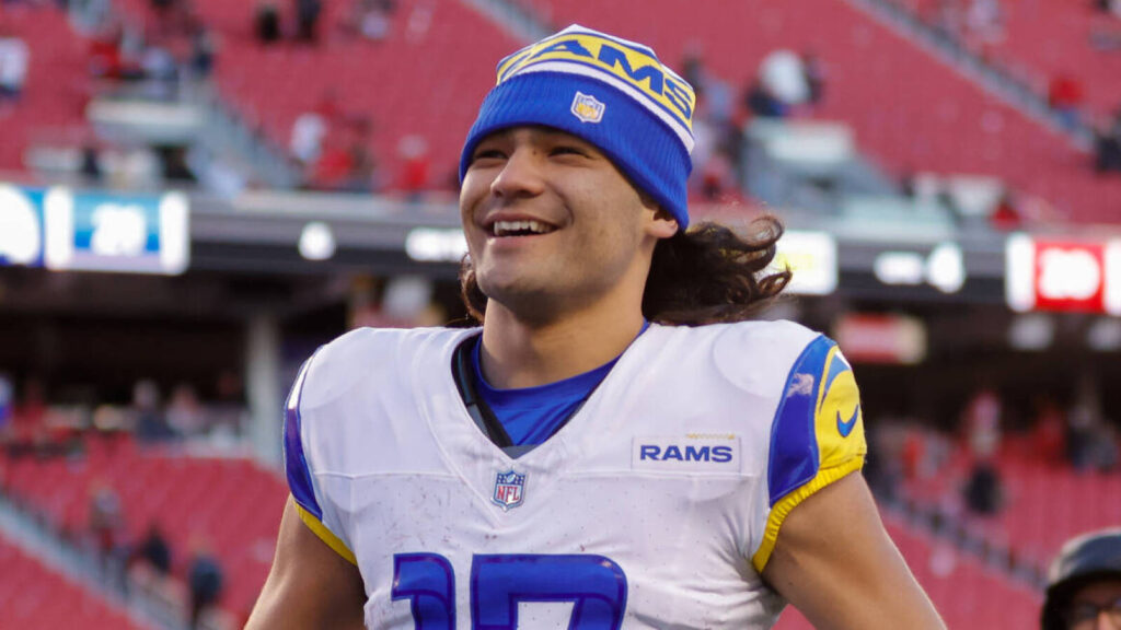 Rams WR Puka Nacua 'not really' feeling pressure following record-setting year