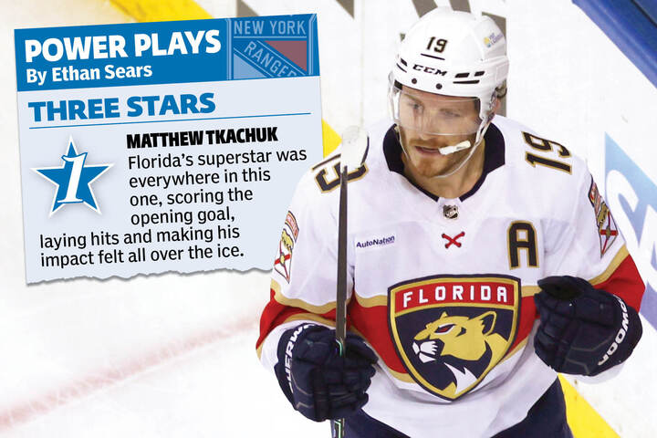 Rangers have no answers for Panthers’ Matthew Tkachuk in Game 1 loss