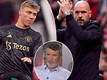 Rasmus Hojlund is DROPPED to the bench for Man United before coming on to score against Newcastle... as Roy Keane claims Erik ten Hag could be 'sending a message to the board'