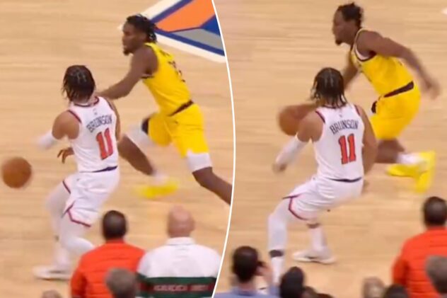 Refs admit blowing kicked-ball call at end of Knicks’ wild win over Pacers