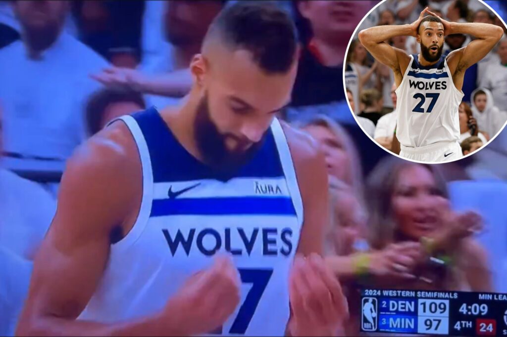 Timberwolves’ Rudy Gobert makes money gesture towards Scott Foster after foul