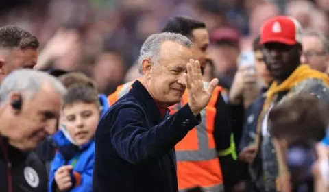 Tom Hanks sends Liverpool message as Hollywood star spotted at Aston Villa