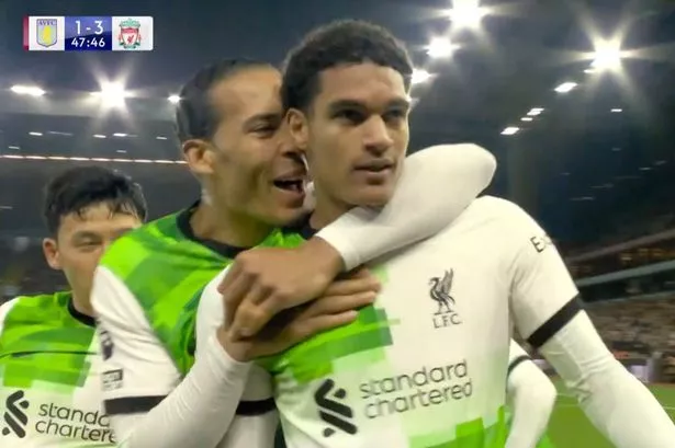 What Virgil van Dijk said to Jarell Quansah after first Premier League goal for Liverpool