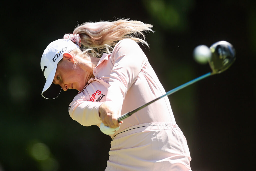 After the airlines lost her clubs, Charley Hull vaults into contention at 2024 KPMG Women's PGA Championship