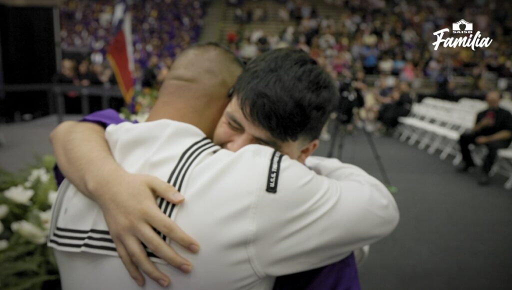 Brackenridge High School senior receives surprise visit before graduation ceremony