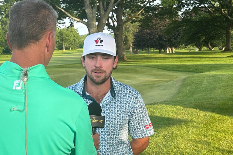 Canadian amateur champ crashes the party at U.S. Open qualifying site packed with PGA Tour talent
