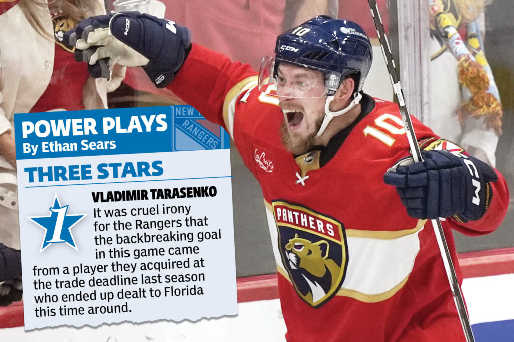 Ex-Ranger Vladimir Tarasenko provided dagger to Blueshirts in Game 6