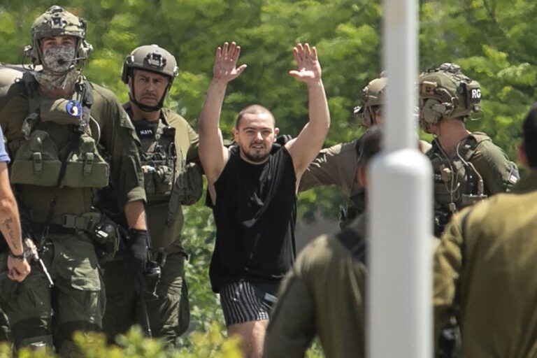 Israel rescues 4 hostages kidnapped in Hamas’ Oct. 7 attack. At least 94 Palestinians are killed