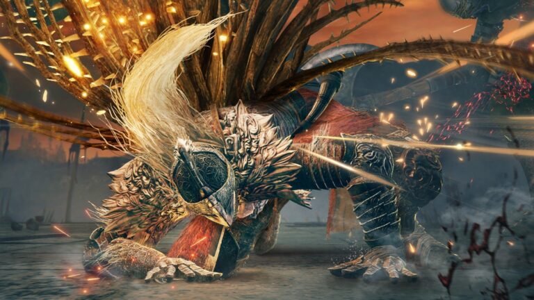 Modder disrobes Shadow of the Erdtree's lion boss and, yes, two little guys really are hanging out under there