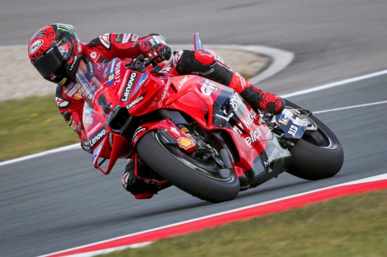 MotoGP Dutch GP: Bagnaia shades Marquez in first practice