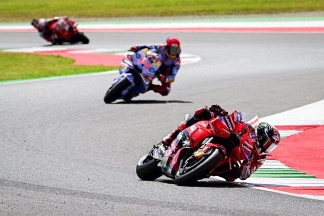 MotoGP Italian GP: Bagnaia wins sprint over Marquez, Martin crashes out