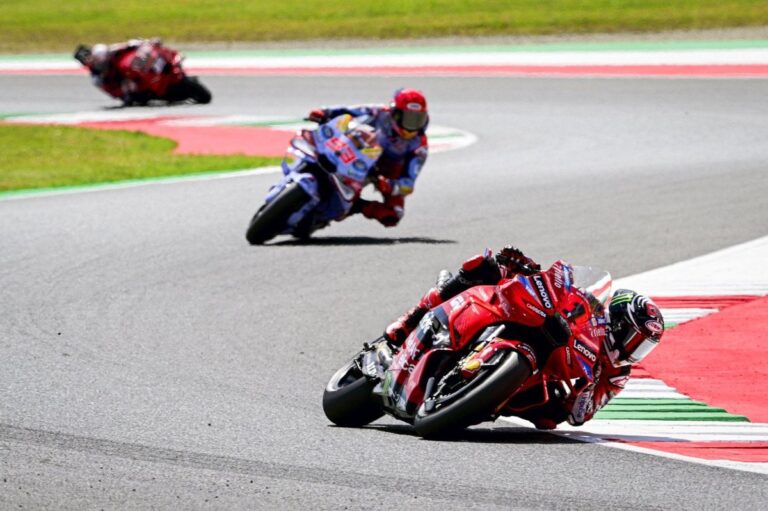MotoGP Italian GP: Bagnaia wins sprint over Marquez, Martin crashes out