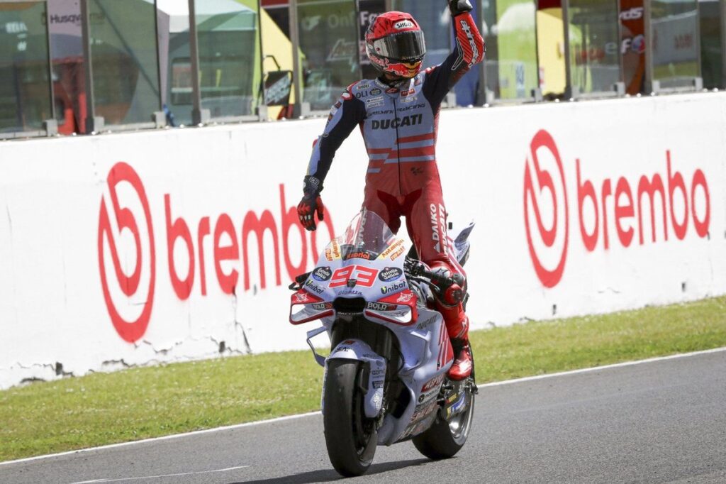 MotoGP race win on last year’s Ducati GP23 will “come soon”, say factory riders