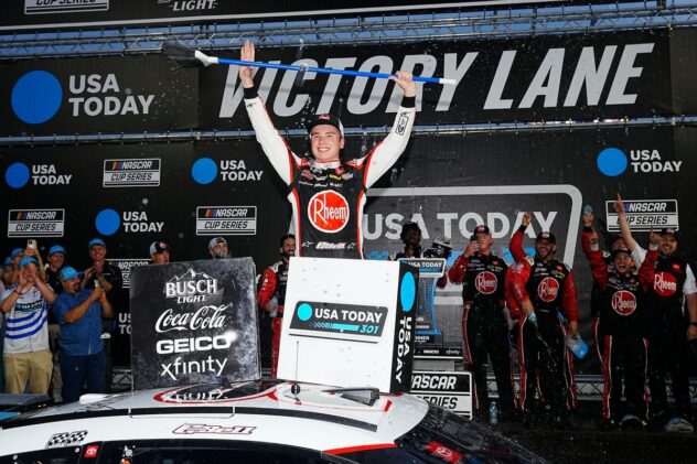 NASCAR Cup NHMS: Bell wins on rain tires in weekend sweep