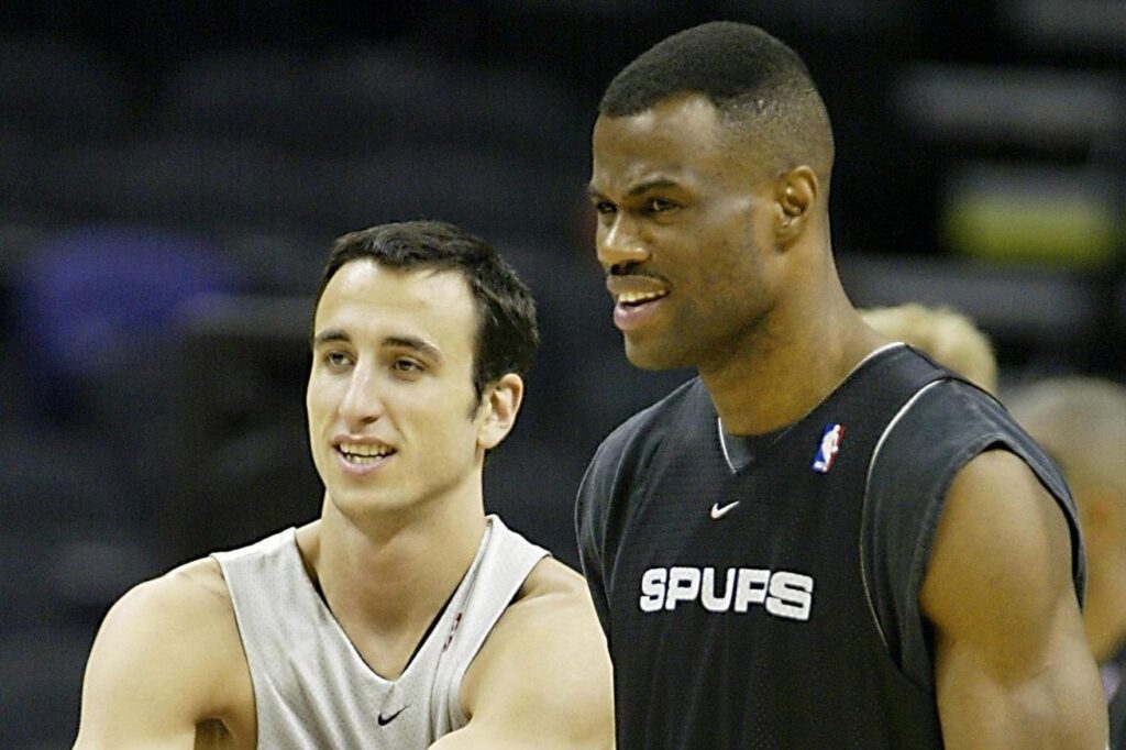 Open Thread: David Robinson and Manu Ginobili memorialized in a baseball jersey