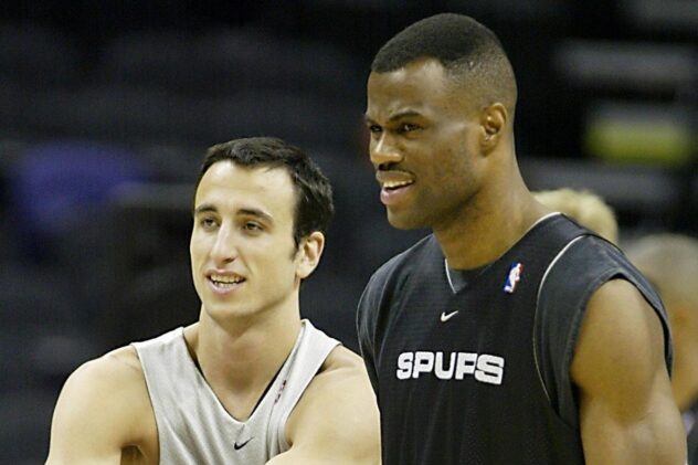 Open Thread: David Robinson and Manu Ginobili memorialized in a baseball jersey