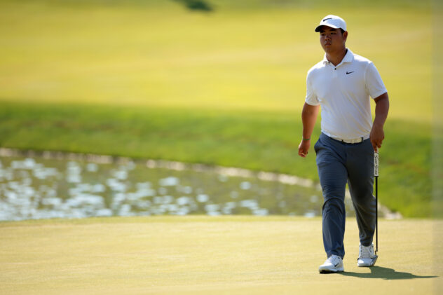 Pizza powers Tom Kim to lead, Rickie Fowler's fast start and more from Thursday at 2024 Travelers Championship