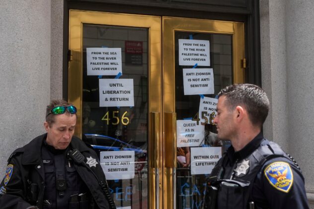 Police arrest pro-Palestinian demonstrators inside San Francisco building housing Israeli Consulate