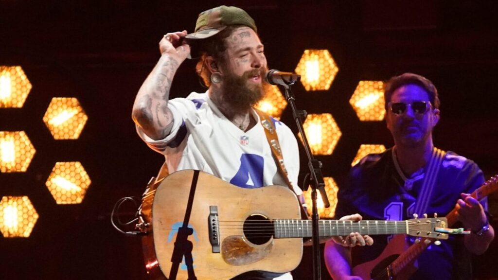 Post Malone takes jab at Dallas Cowboys in new song with Blake Shelton