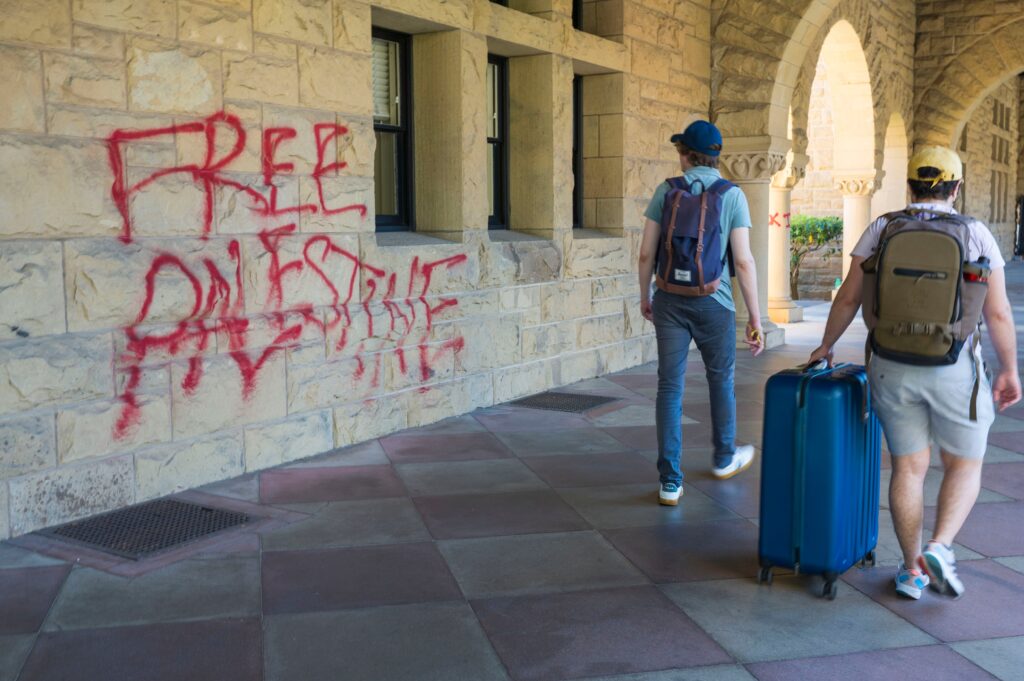 Pro-Palestinian demonstrators arrested at Stanford University after occupying president's office