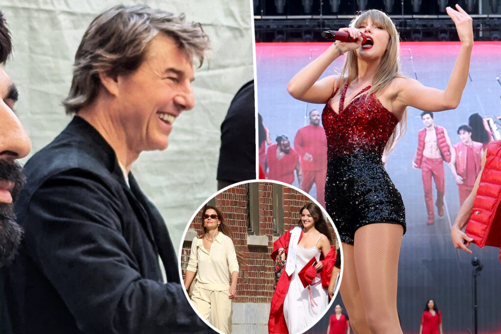 Tom Cruise attends Taylor Swift’s Eras Tour in London after skipping daughter Suri’s high school graduation