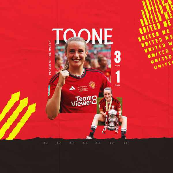 Toone voted Women's Player of the Month
